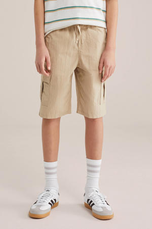 loose fit cargo short lichtbruin