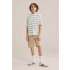 WE Fashion Blue Ridge loose fit cargo short lichtbruin