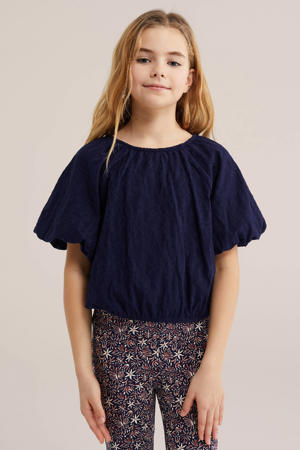 blousetop donkerblauw