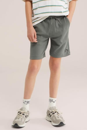 sweatshort grijsgroen