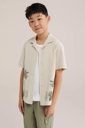 casual overhemd beige