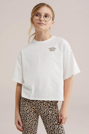 T-shirt met backprint wit
