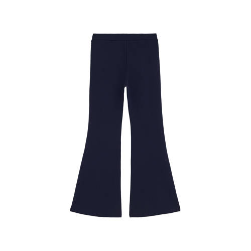 WE Fashion casual broek donkerblauw Meisjes Polyester Effen