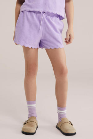 straight casual short lila