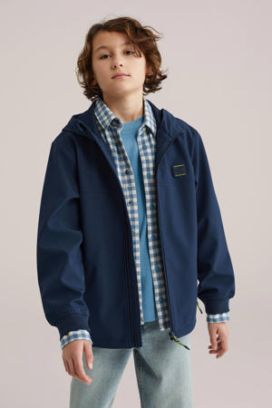 softshell jas lente donkerblauw