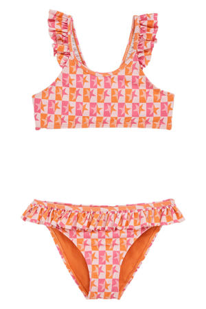 bikini met all over print roze