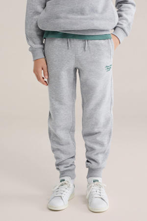 slim sweatpants grijs melange