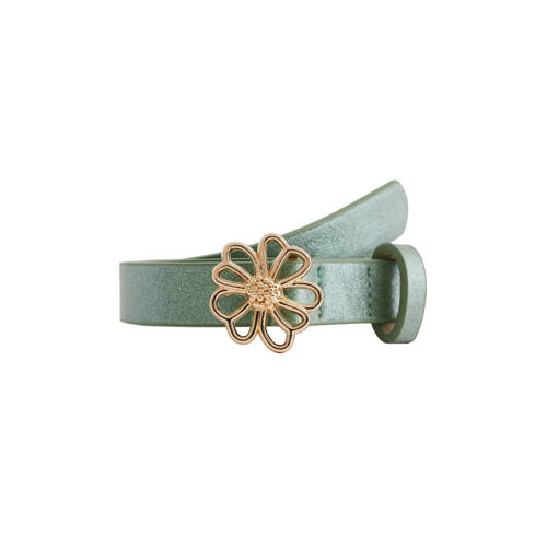 WE Fashion imitatieleren riem groen Meisjes Imitatieleer Effen - maat 65 cm afbeelding
