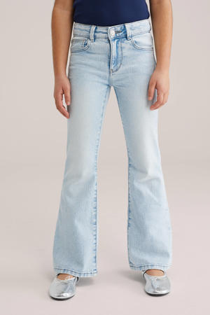 flared jeans light blue denim