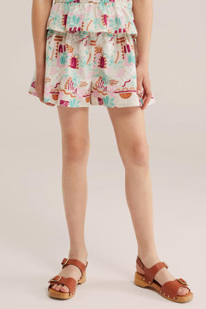 wide leg casual short ecru