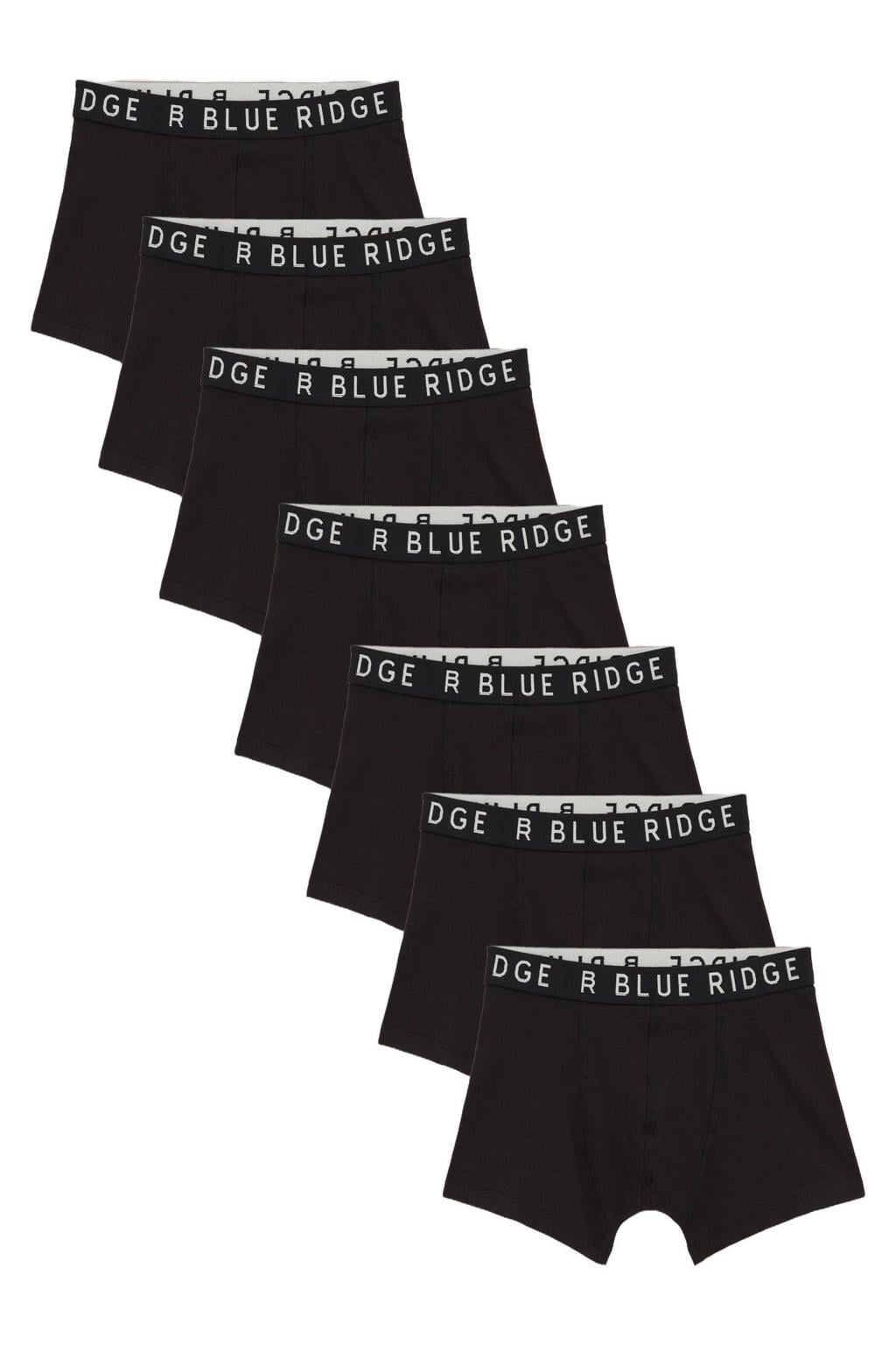 WE Fashion boxershort - zwart (set van 7)