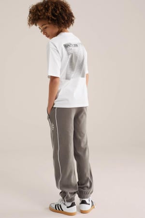 T-shirt met backprint wit