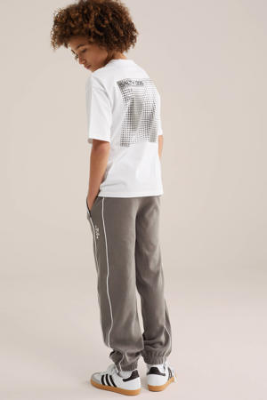 T-shirt met backprint wit