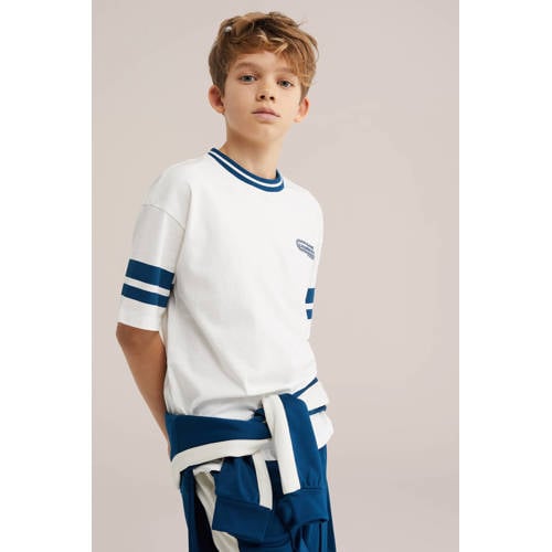 Bad Boys T-shirt met backprint wit Jongens Katoen Ronde hals Backprint - maat 98/104 afbeelding