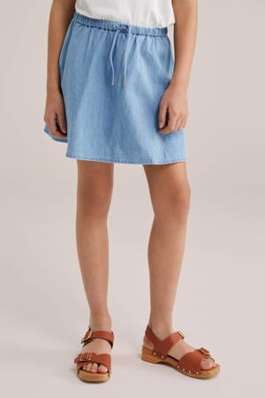 denim spijkerrok light blue denim