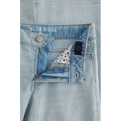 WE Fashion wide leg jeans light blue denim Blauw Effen - maat 158 afbeelding