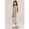 WE Fashion maxi jurk rib gebreid wit