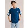 Bad Boys T-shirt met backprint blauw