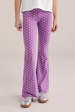 flared legging lila