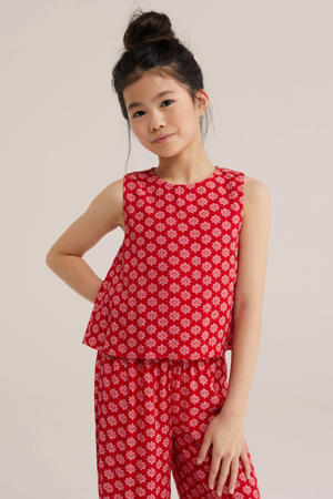 straight jumpsuit rood