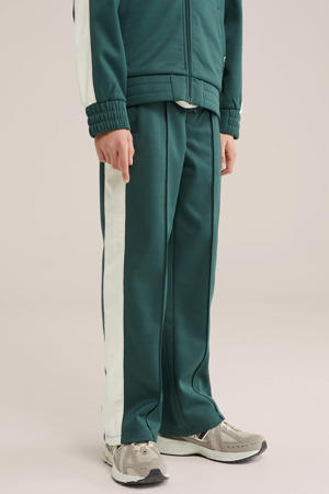 straight casual broek donkergroen