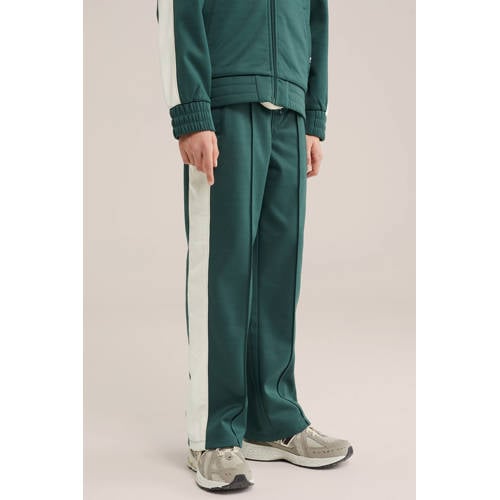 Bad Boys straight casual broek donkergroen Jongens Polyester Effen - maat 170 afbeelding