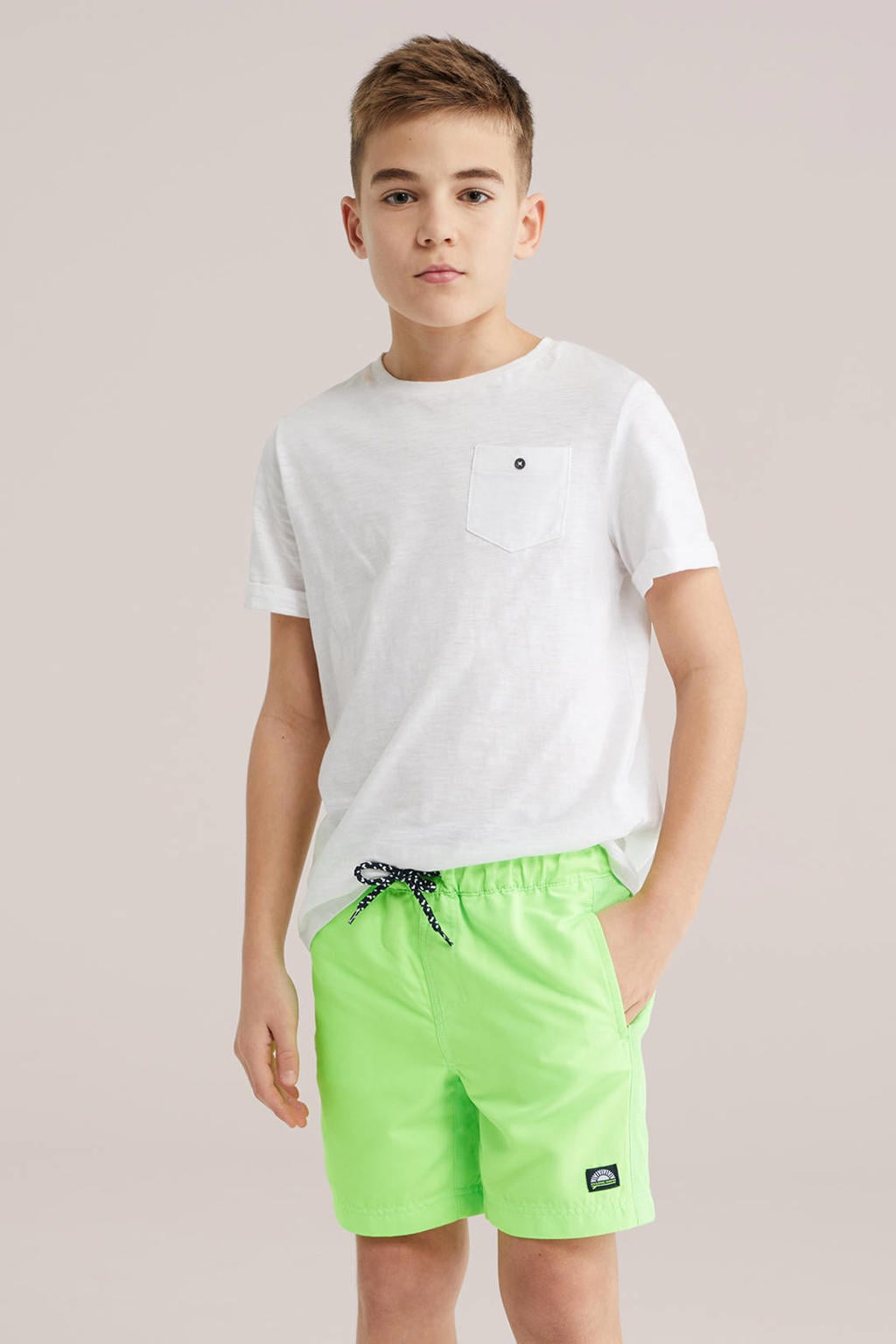 WE Fashion zwemshort limegroen
