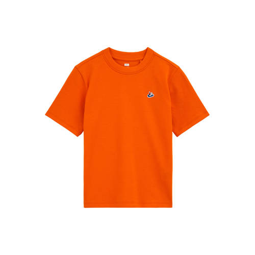 WE Fashion Blue Ridge T-shirt Oranje Jongens Katoen Ronde hals Effen - maat 146/152 afbeelding