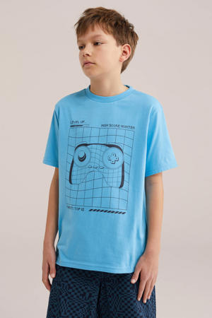shortama blauw