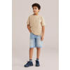 WE Fashion Blue Ridge denim loose short light blue denim