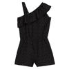 WE Fashion straight leg playsuit met stippen - zwart