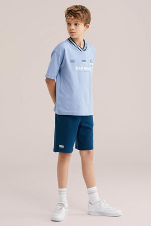 sweatshort blauw