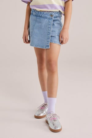 denim skort light blue denim