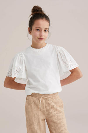 T-shirt wit broderie