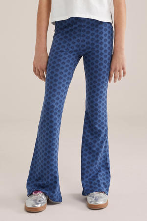 flared legging blauw