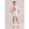 WE Fashion Blue Ridge slim short light blue denim