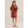 WE Fashion T-shirtjurk korte jurk