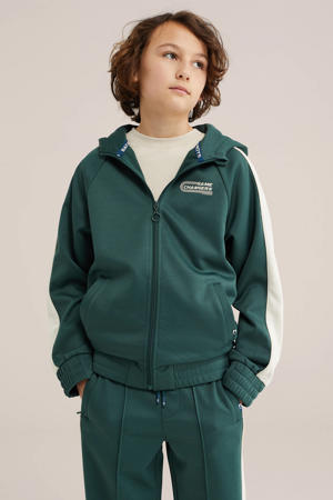sweatvest donkergroen