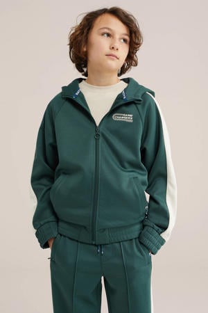 sweatvest donkergroen