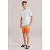 WE Fashion zwemshort groen/oranje