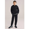 WE Fashion regular joggingbroek zwart