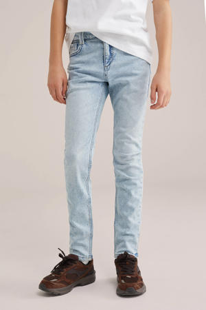 slim fit jeans light blue denim