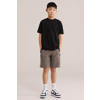 WE Fashion regular sweatshort grijsbruin