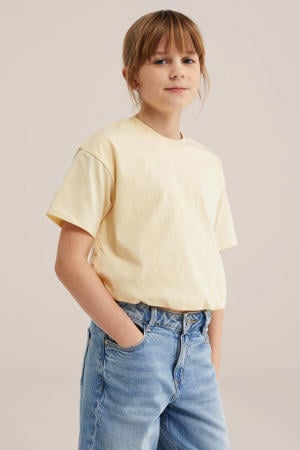 T-shirt lichtgeel