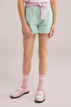 straight casual short mintgroen
