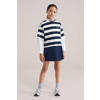 WE Fashion gestreepte T-shirt donkerblauw