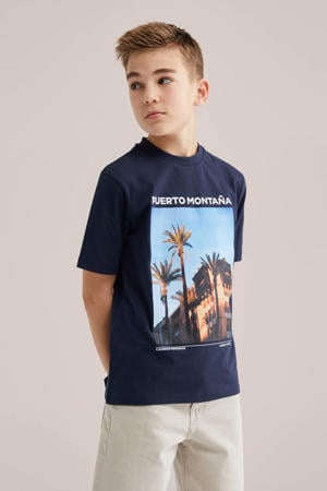 T-shirt donkerblauw
