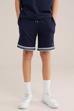 regular waist sweatshort donkerblauw