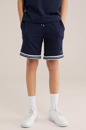 regular waist sweatshort donkerblauw