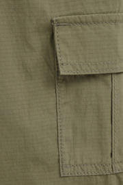 thumbnail: WE Fashion Blue Ridge loose fit cargo short olijfgroen